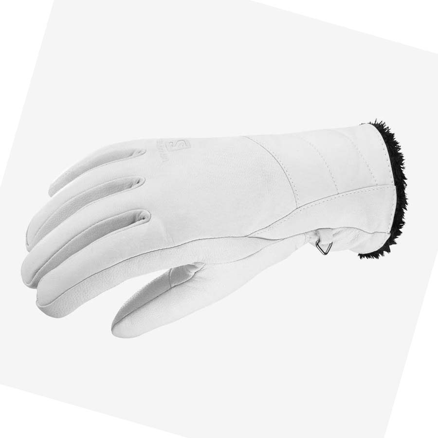 Guantes Salomon NATIVE Mujer Blancos | MX 2097FDN